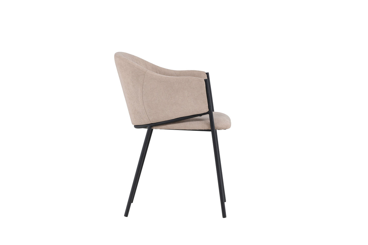 Evelina Esszimmerstuhl in Beige präsentiert im Onlineshop von KAQTU Design AG. Schalenstuhl ist von Venture Home