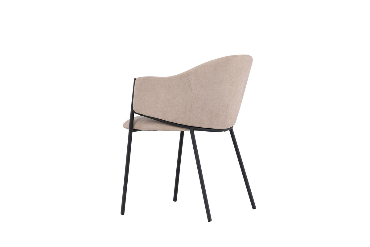 Evelina Esszimmerstuhl in Beige präsentiert im Onlineshop von KAQTU Design AG. Schalenstuhl ist von Venture Home