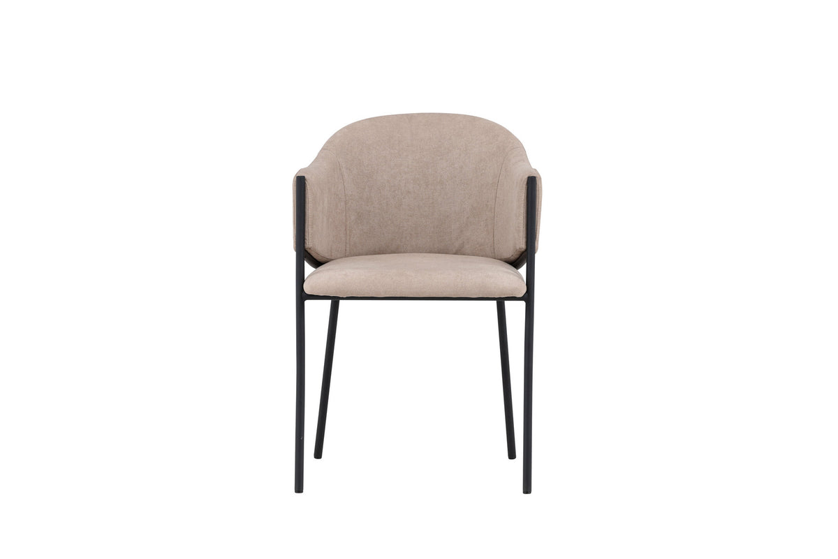 Evelina Esszimmerstuhl in Beige präsentiert im Onlineshop von KAQTU Design AG. Schalenstuhl ist von Venture Home