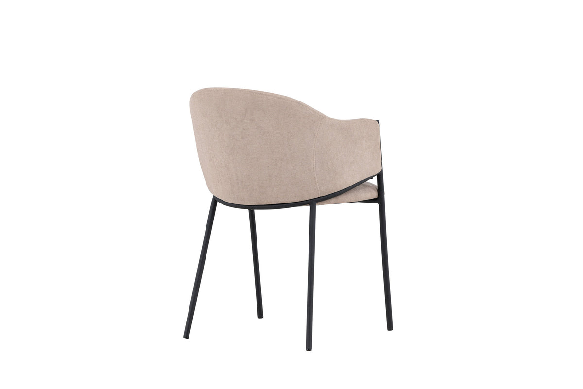 Evelina Esszimmerstuhl in Beige präsentiert im Onlineshop von KAQTU Design AG. Schalenstuhl ist von Venture Home
