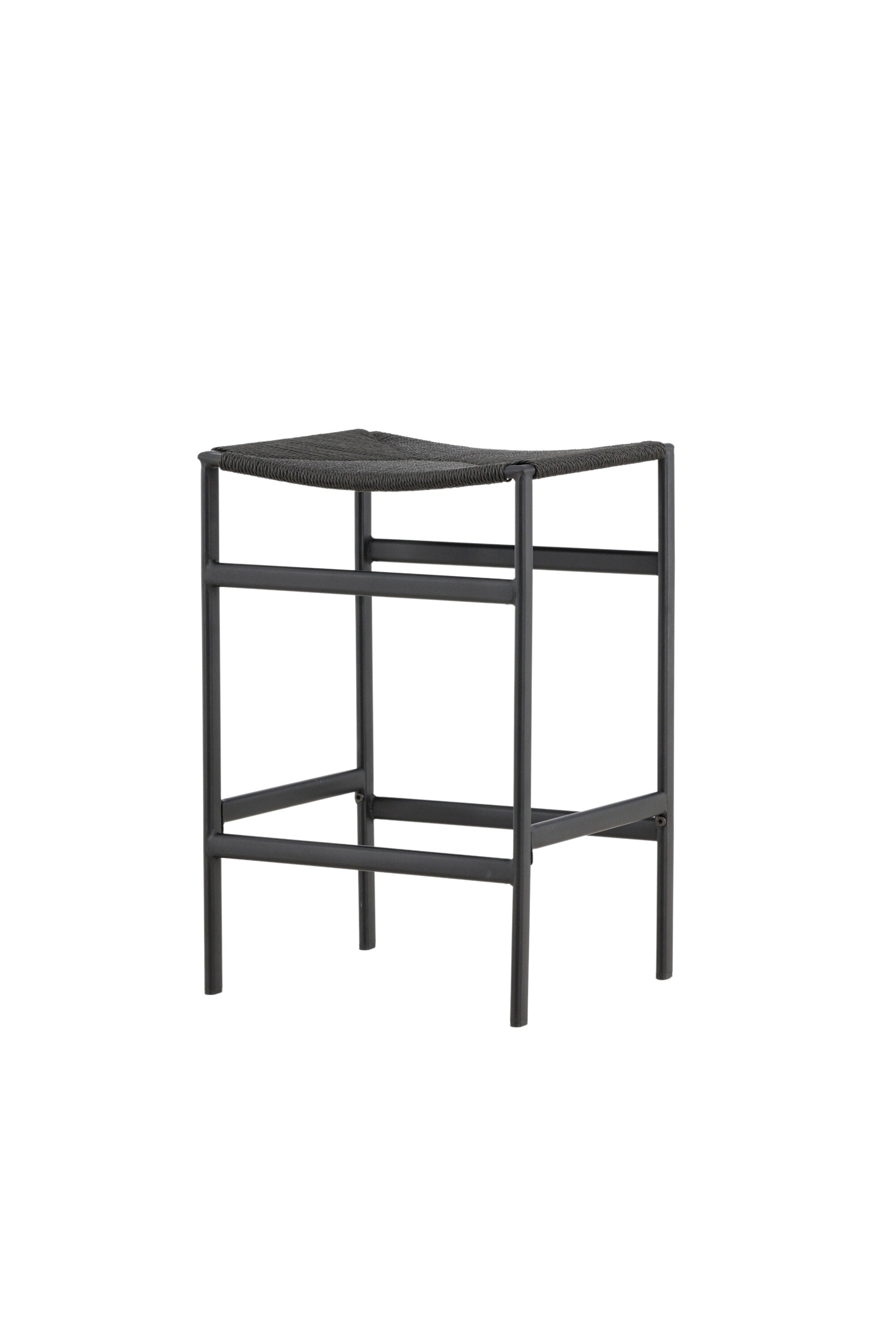 Erleben Sie den Polly Barstuhl von Venture Home: Eleganz trifft auf Komfort mit einem stabilen Stahlgestell und einem einzigartigen Seilsitz.