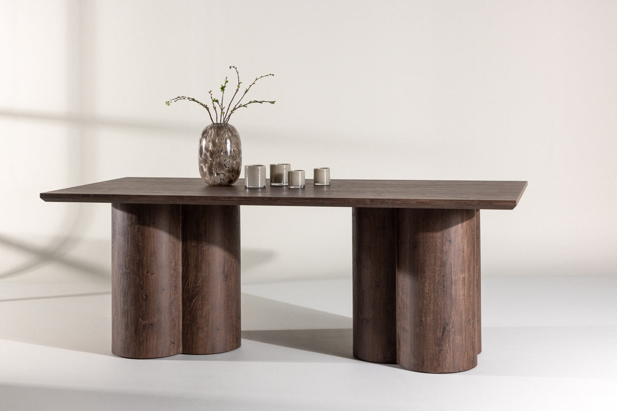 Olivia Esstisch in Mokka präsentiert im Onlineshop von KAQTU Design AG. Esstisch ist von Venture Home