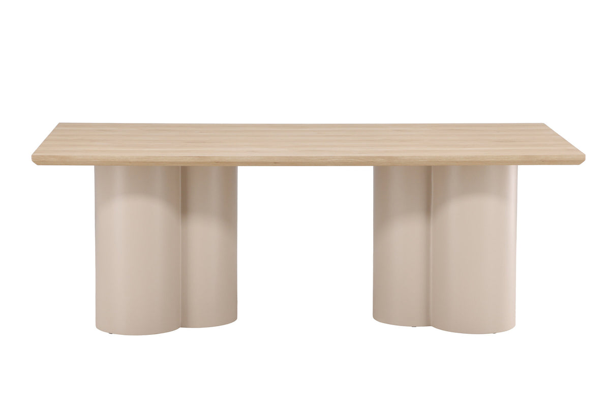 Olivia rechteckiger Esstisch in Tünche präsentiert im Onlineshop von KAQTU Design AG. Esstisch ist von Venture Home