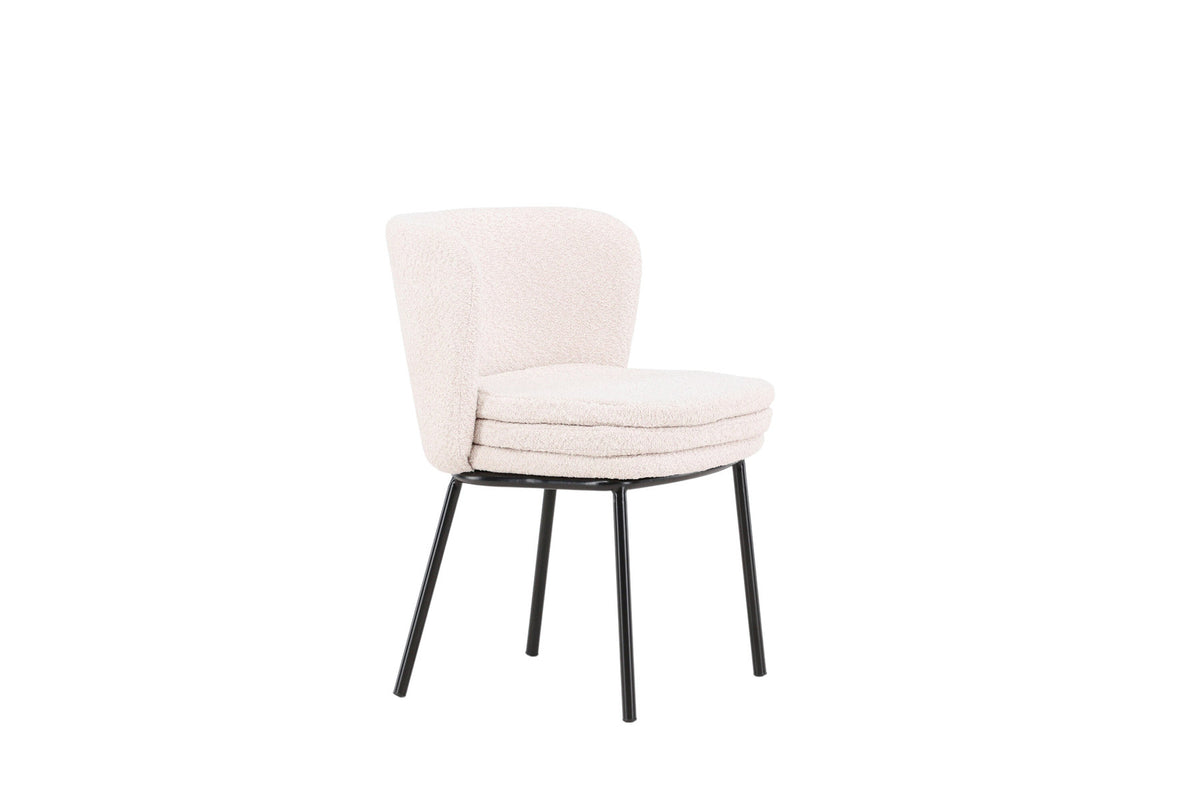 Agnes Esszimmerstuhl in Schwarz-Weiss präsentiert im Onlineshop von KAQTU Design AG. Schalenstuhl ist von Venture Home