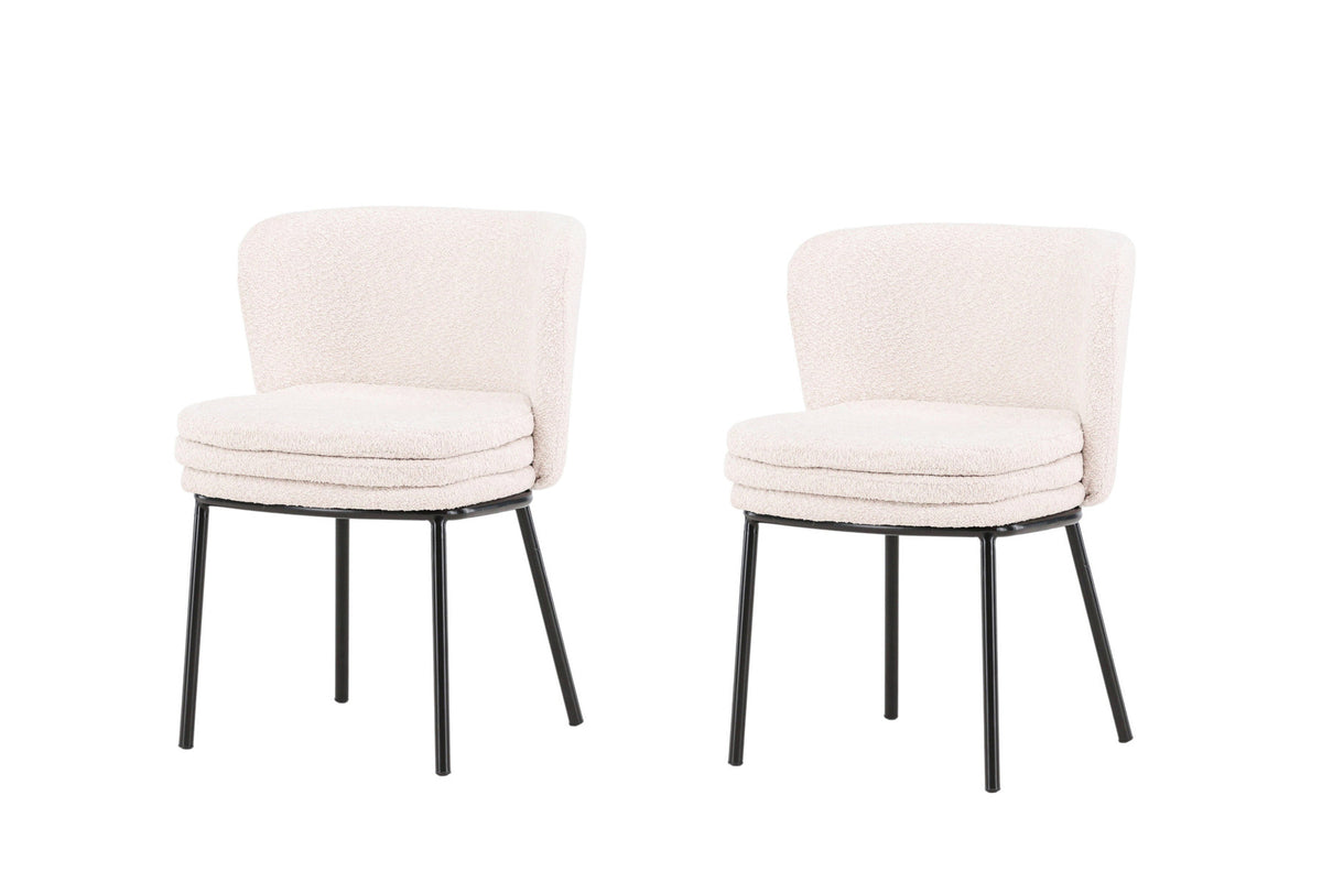 Agnes Esszimmerstuhl in Schwarz-Weiss präsentiert im Onlineshop von KAQTU Design AG. Schalenstuhl ist von Venture Home