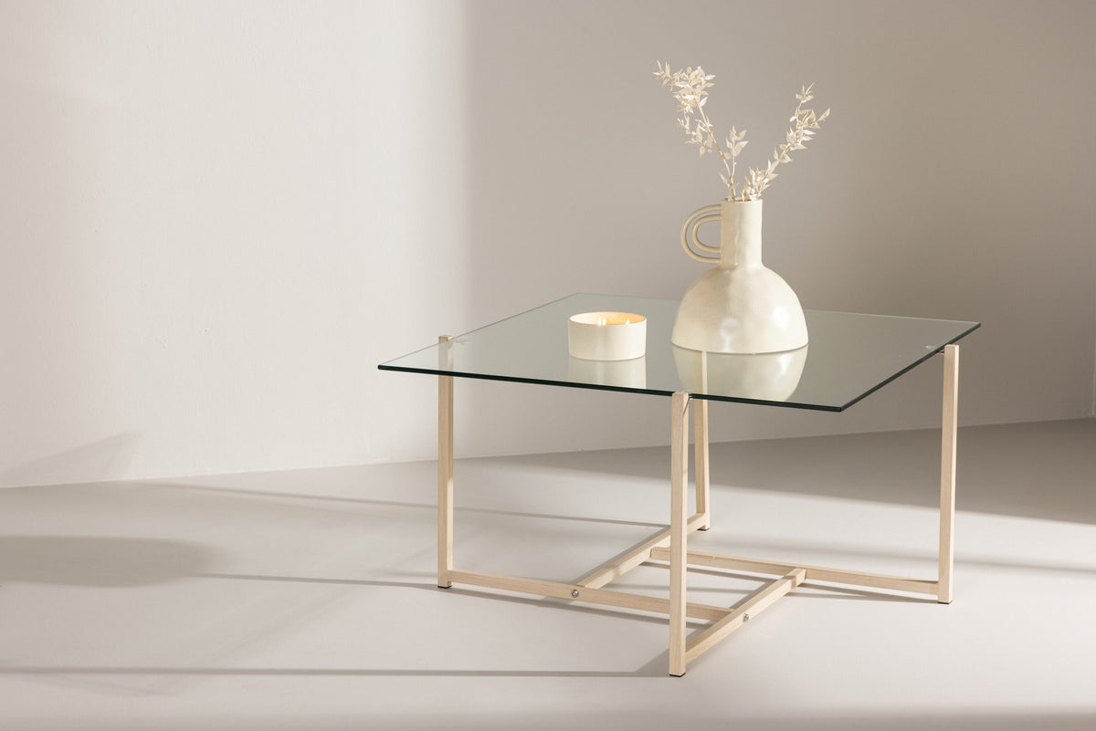 Hybrid Sofatisch in Transparent/ Weisstünche präsentiert im Onlineshop von KAQTU Design AG. Beistelltisch ist von Venture Home