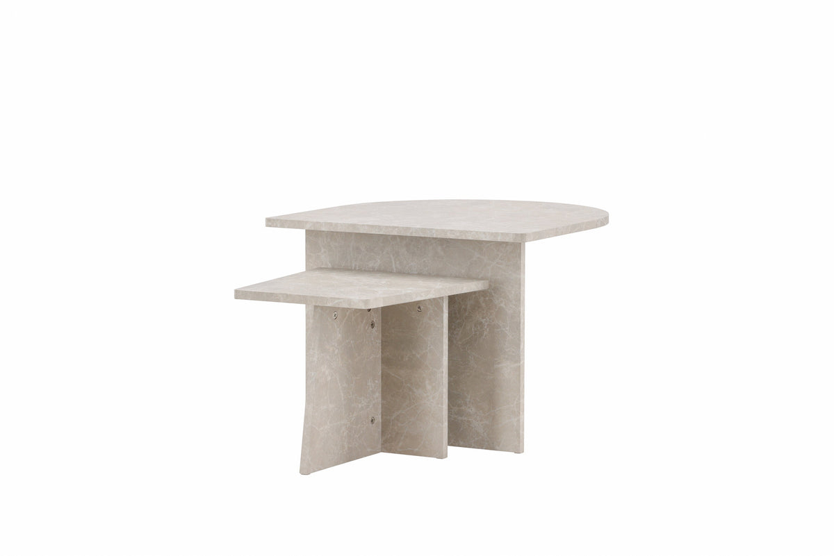 Sala Sofatisch in Beige präsentiert im Onlineshop von KAQTU Design AG. Beistelltisch ist von Venture Home