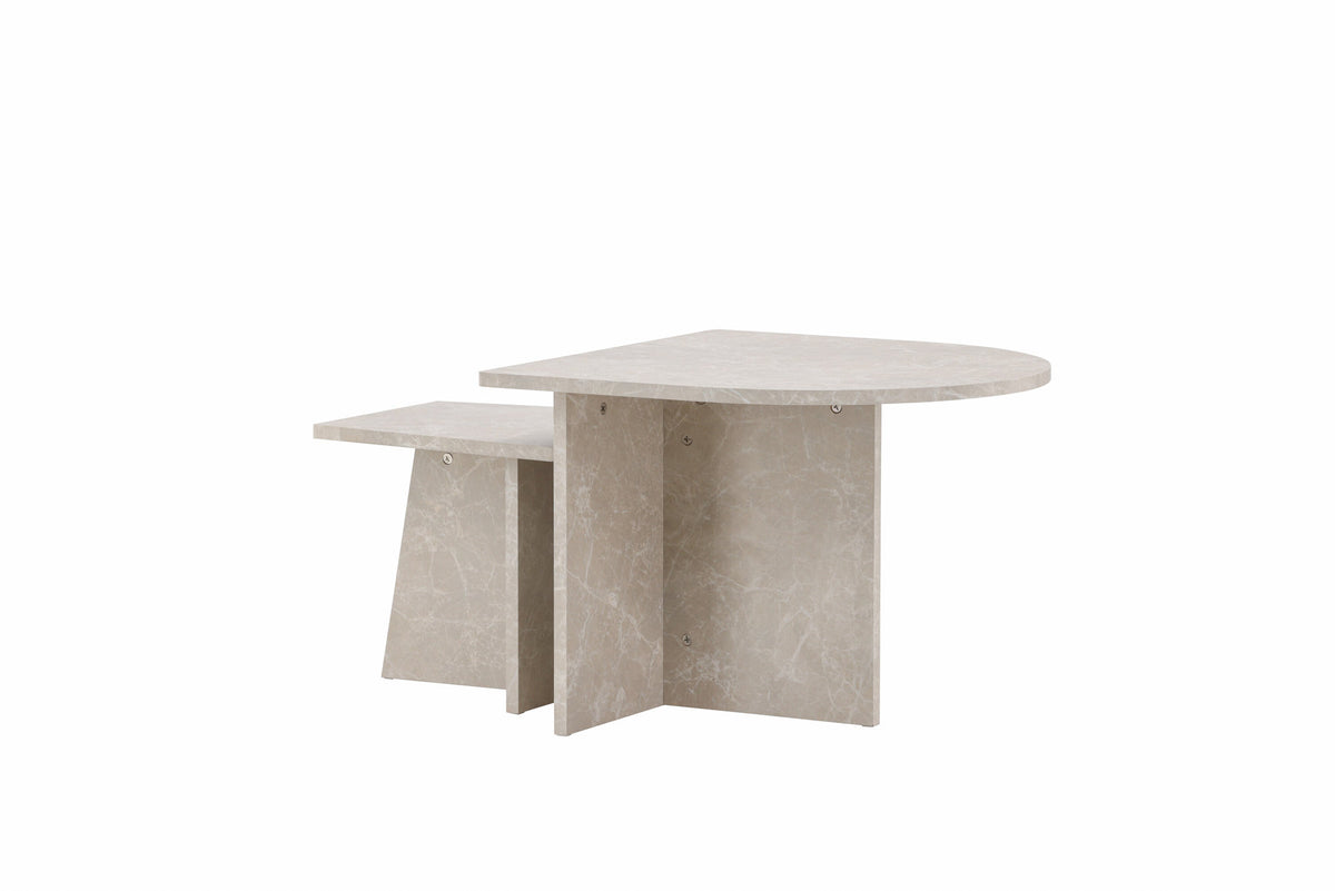 Sala Sofatisch in Beige präsentiert im Onlineshop von KAQTU Design AG. Beistelltisch ist von Venture Home