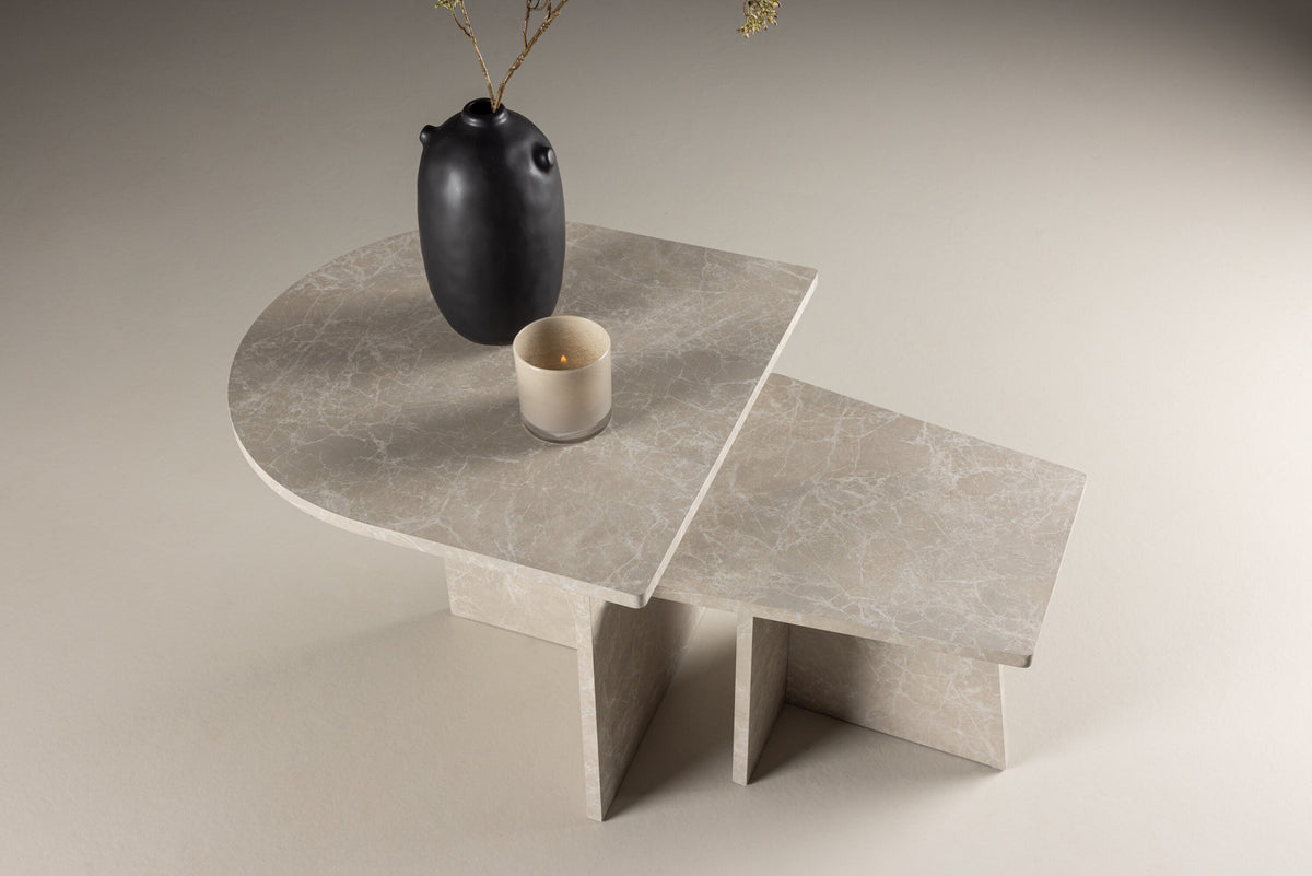 Sala Sofatisch in Beige präsentiert im Onlineshop von KAQTU Design AG. Beistelltisch ist von Venture Home