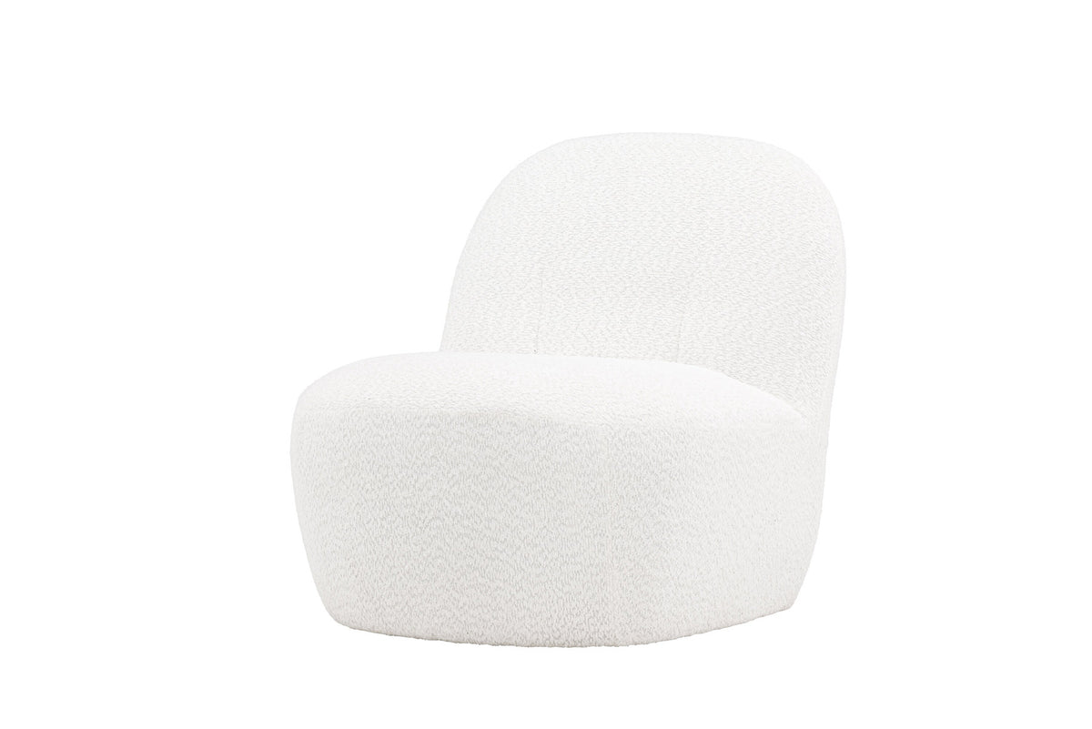 Mahla Loungestuhl in Weiss präsentiert im Onlineshop von KAQTU Design AG. Sessel ist von Venture Home