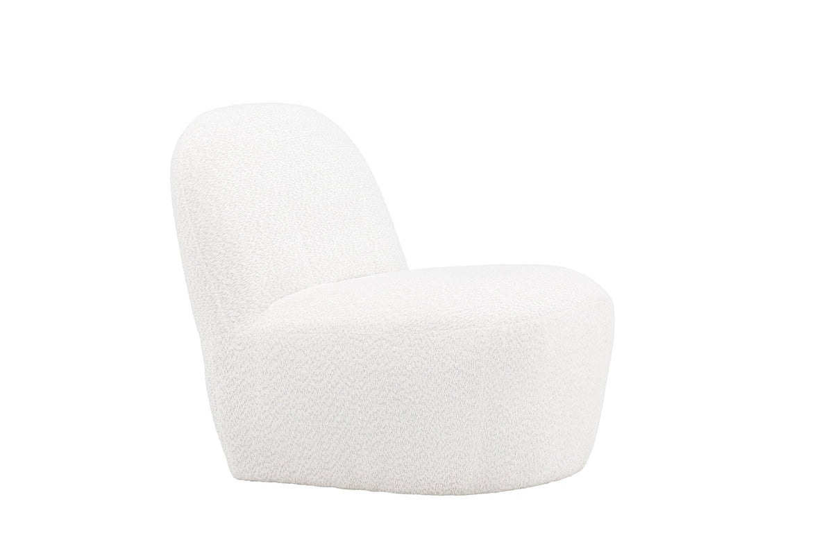 Mahla Loungestuhl in Weiss präsentiert im Onlineshop von KAQTU Design AG. Sessel ist von Venture Home
