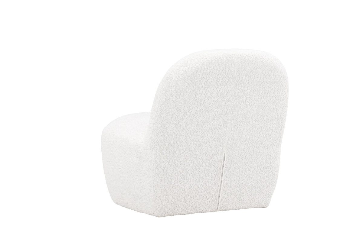 Mahla Loungestuhl in Weiss präsentiert im Onlineshop von KAQTU Design AG. Sessel ist von Venture Home