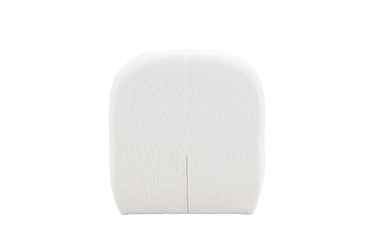Mahla Loungestuhl in Weiss präsentiert im Onlineshop von KAQTU Design AG. Sessel ist von Venture Home