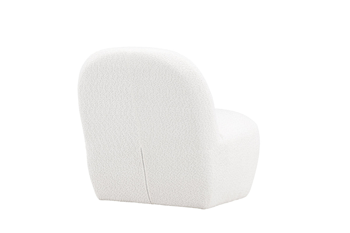 Mahla Loungestuhl in Weiss präsentiert im Onlineshop von KAQTU Design AG. Sessel ist von Venture Home