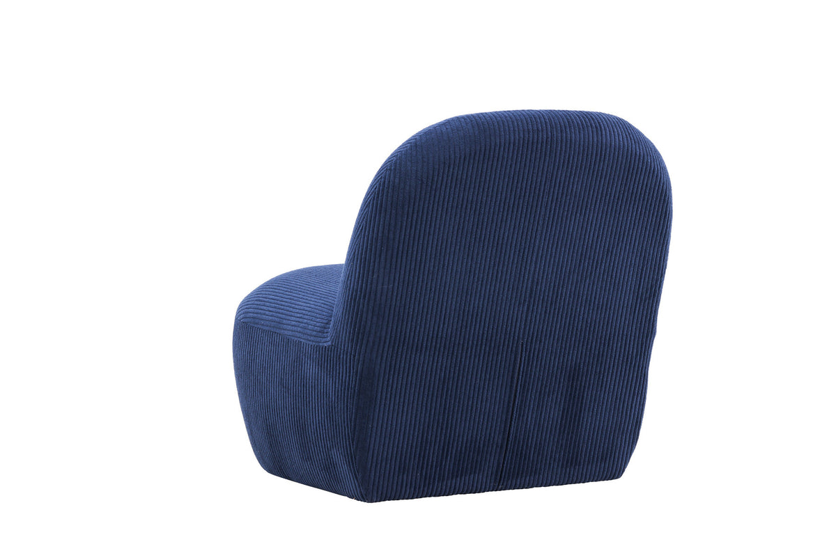 Mahla Loungestuhl in Navy präsentiert im Onlineshop von KAQTU Design AG. Sessel ist von Venture Home
