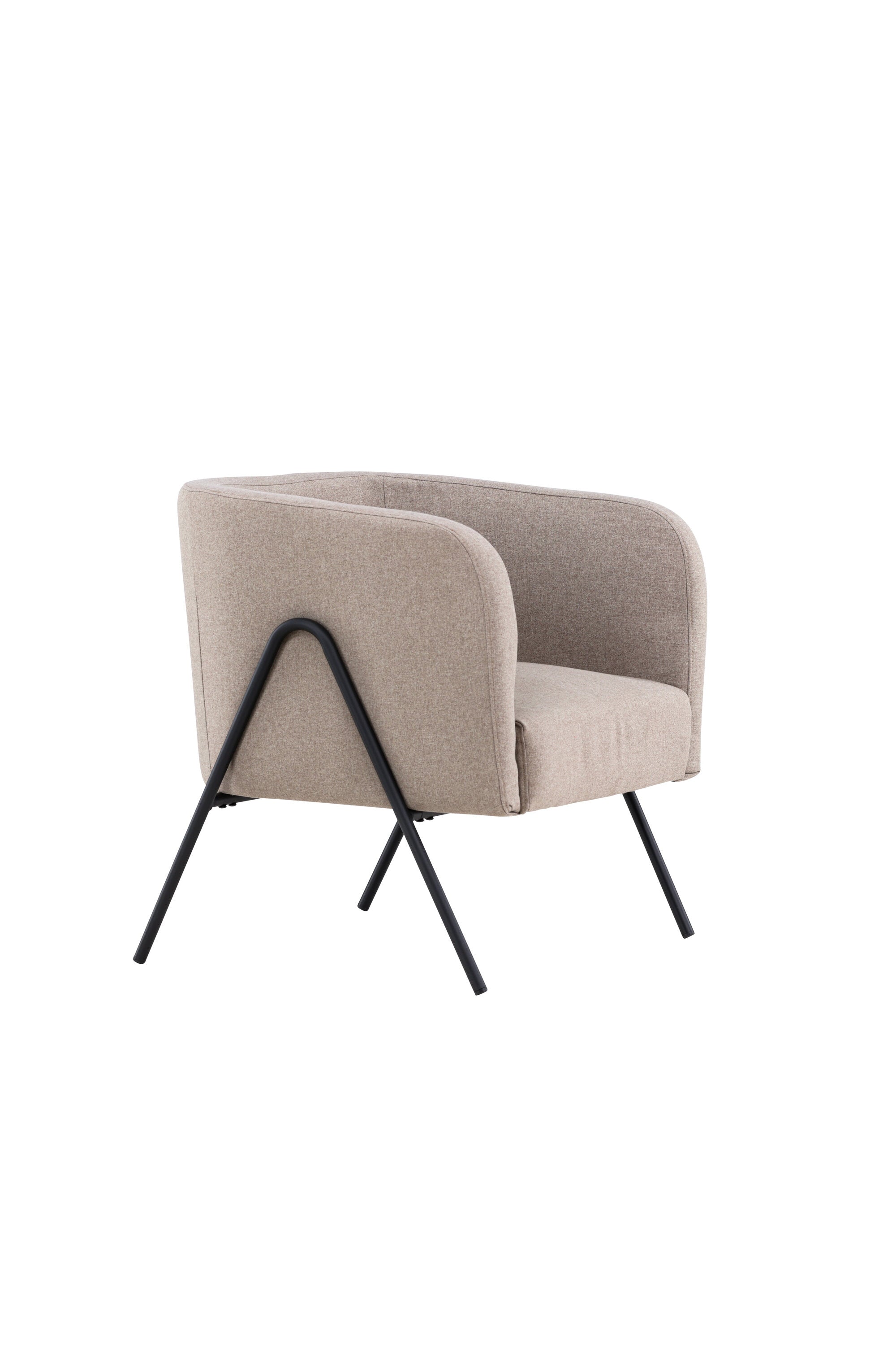 Moderner Rika Sessel in zartem Beige, perfekt für gemütliche Ecken. Hochwertige Verarbeitung und ansprechendes Design von Venture Home.