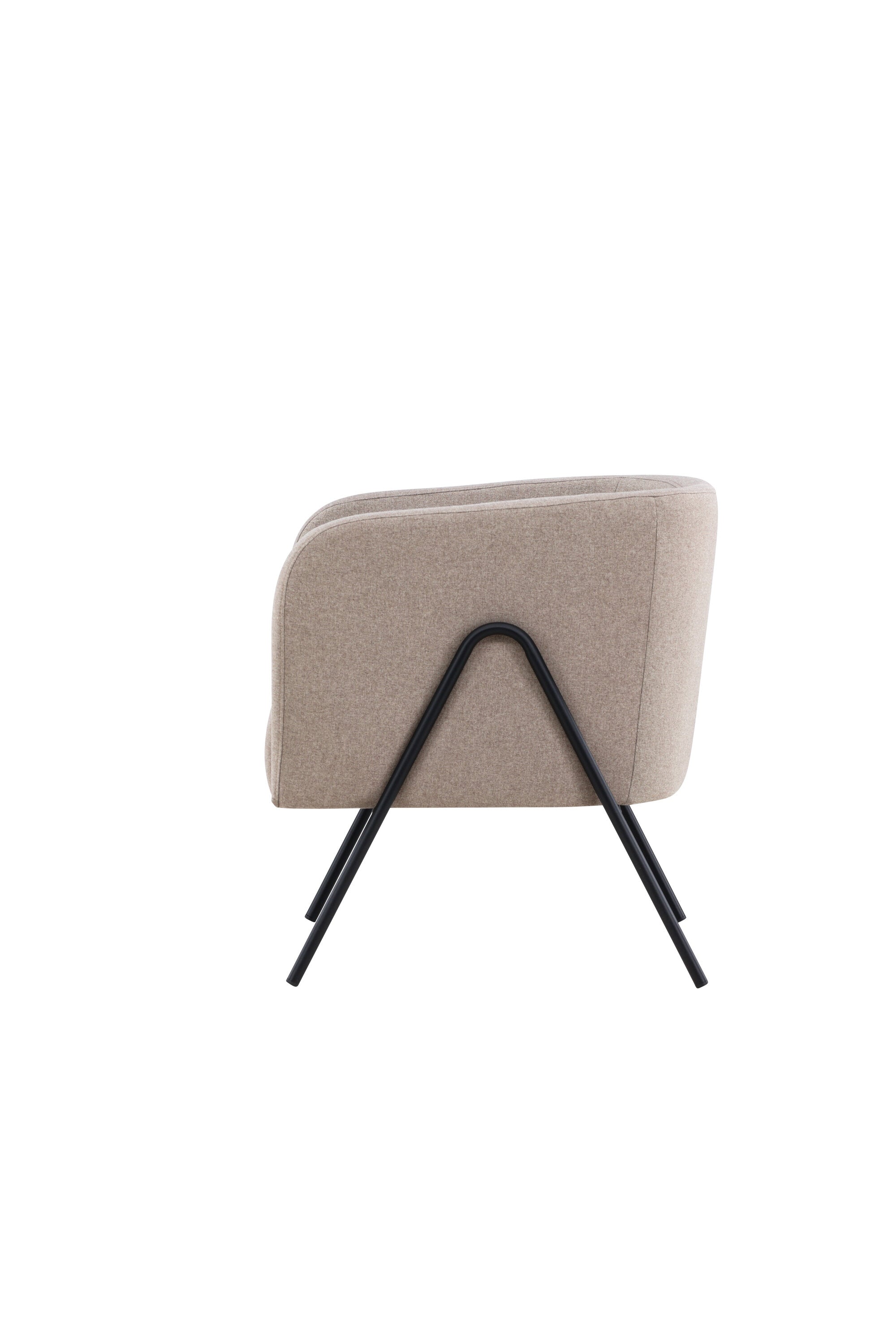 Eleganter Rika Sessel in sanftem Beige, ideal für stilvolle Wohnräume. Hochwertige Materialien und modernes Design von Venture Home.