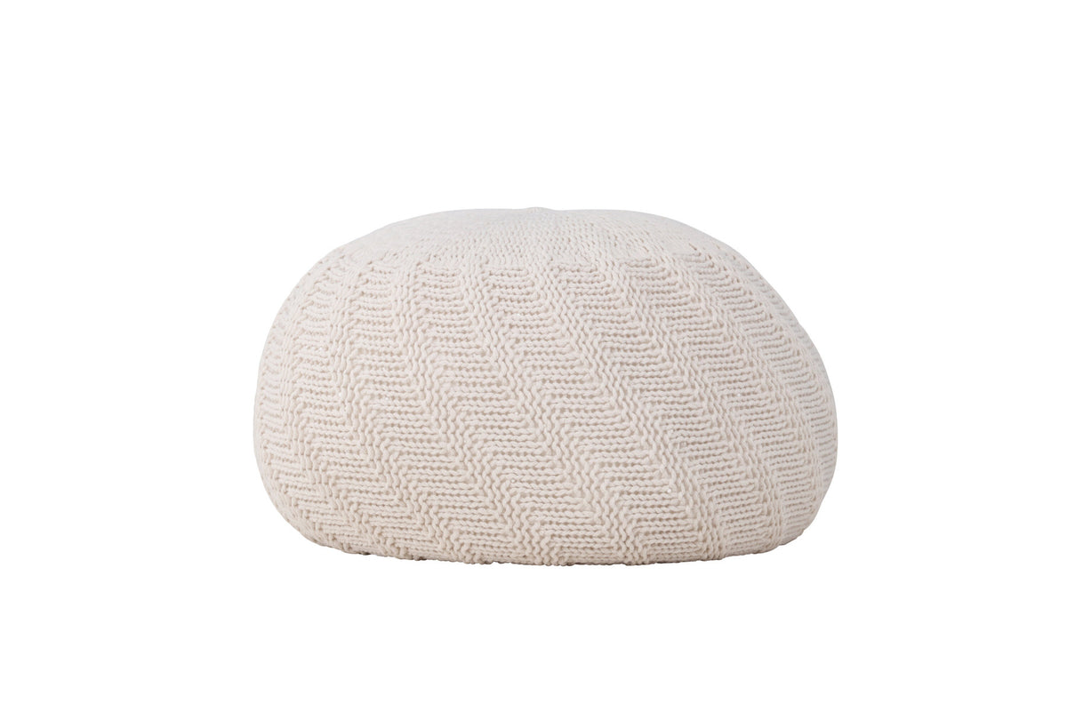 Pouf Ted in Offwhite präsentiert im Onlineshop von KAQTU Design AG. Pouf ist von Venture Home