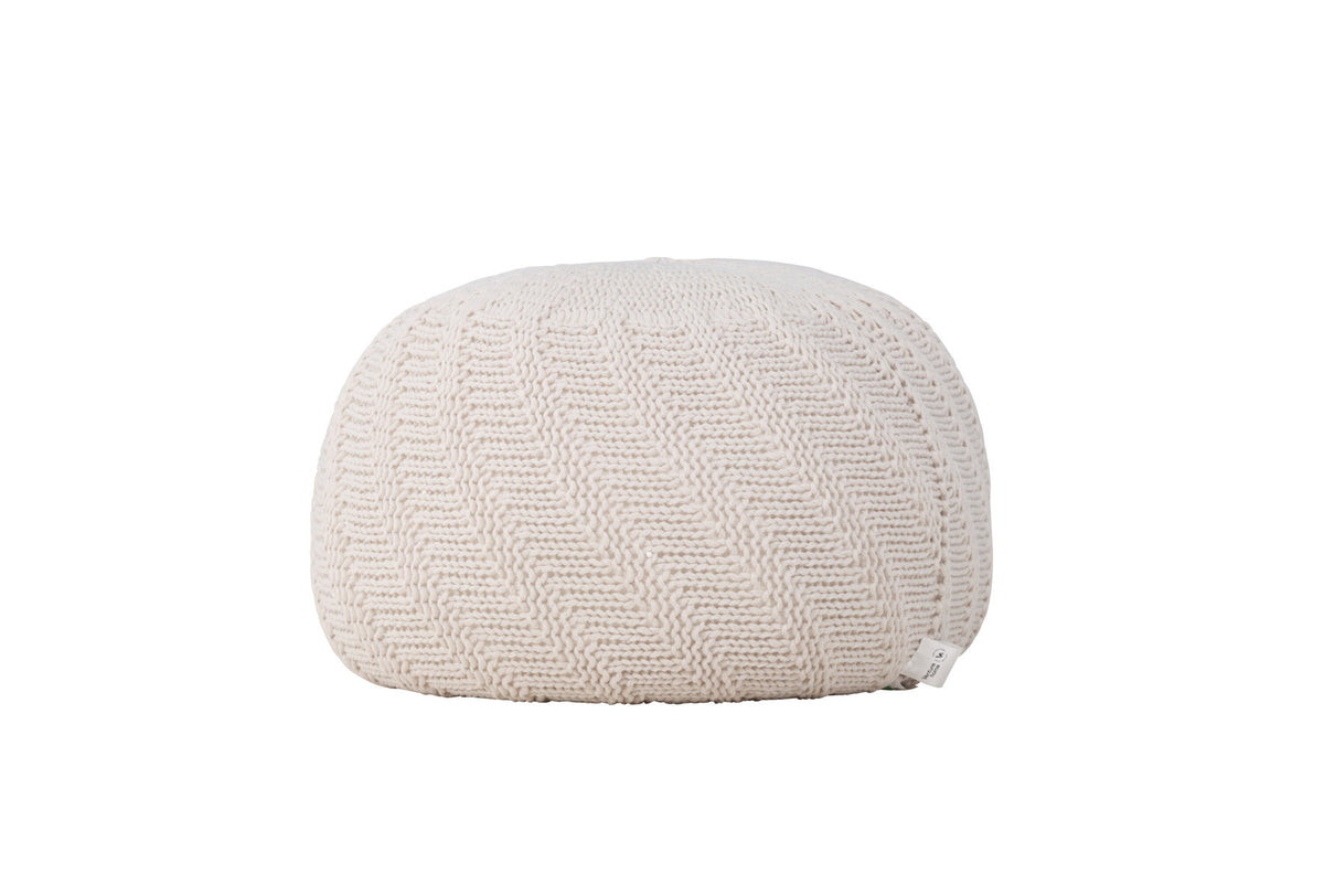 Pouf Ted in Offwhite präsentiert im Onlineshop von KAQTU Design AG. Pouf ist von Venture Home
