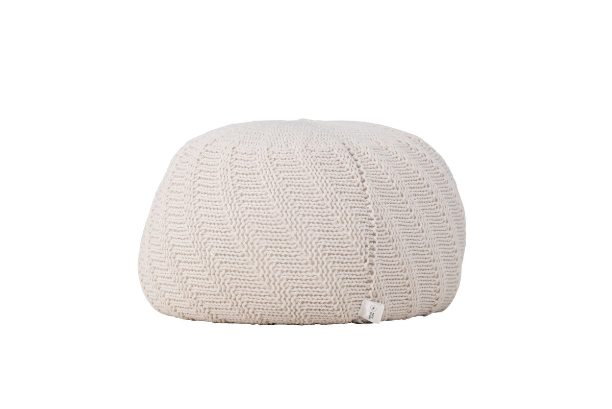 Pouf Ted in Offwhite präsentiert im Onlineshop von KAQTU Design AG. Pouf ist von Venture Home