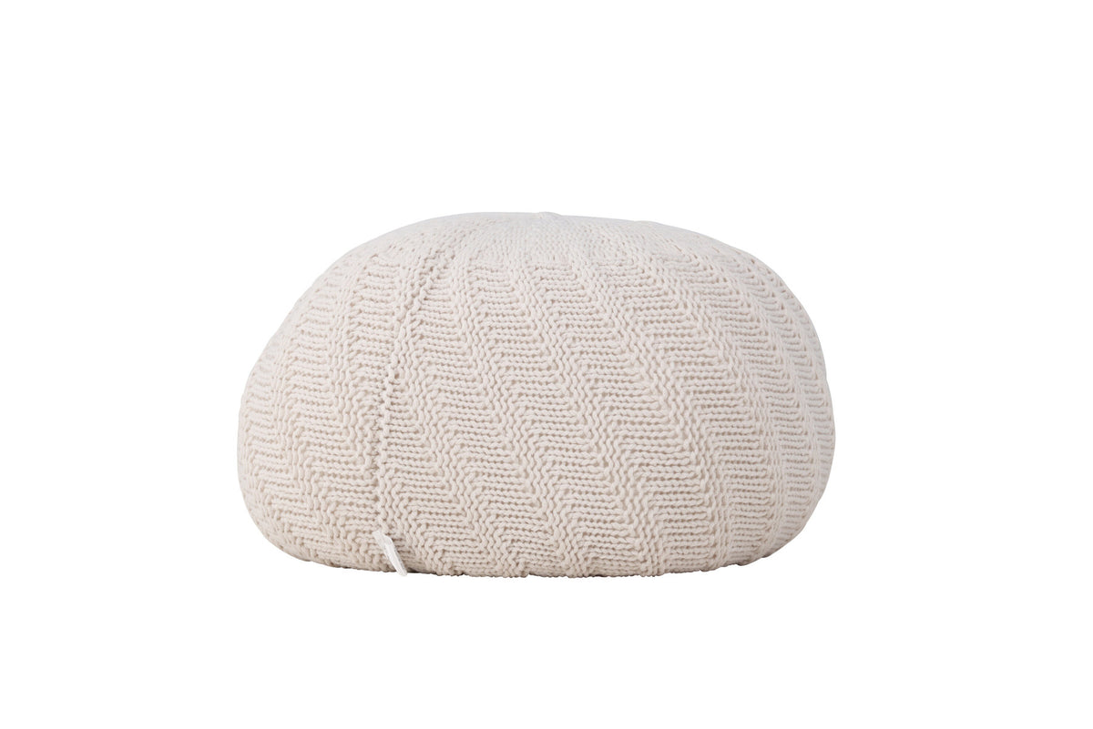 Pouf Ted in Offwhite präsentiert im Onlineshop von KAQTU Design AG. Pouf ist von Venture Home
