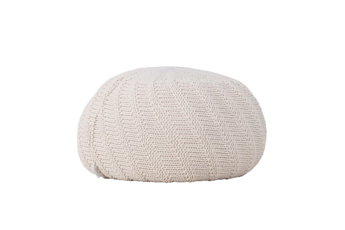 Pouf Ted in Offwhite präsentiert im Onlineshop von KAQTU Design AG. Pouf ist von Venture Home
