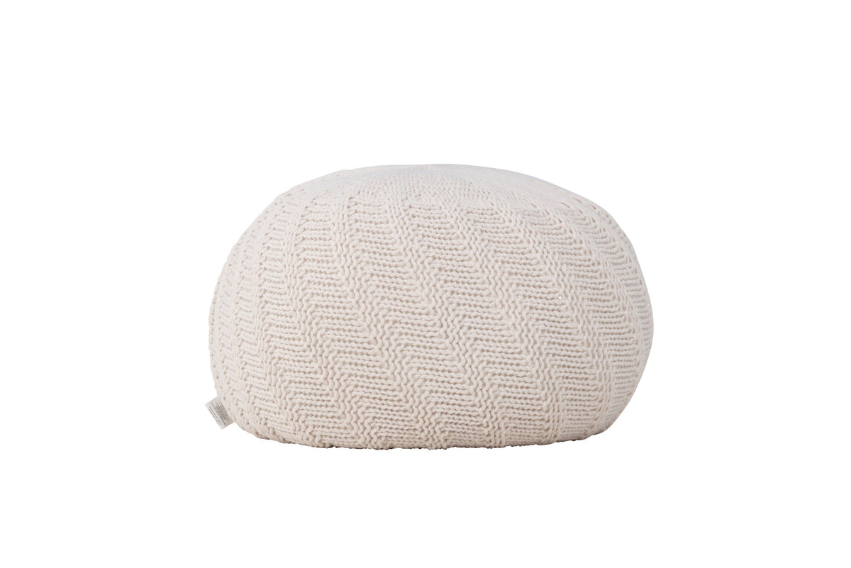 Pouf Ted in Offwhite präsentiert im Onlineshop von KAQTU Design AG. Pouf ist von Venture Home