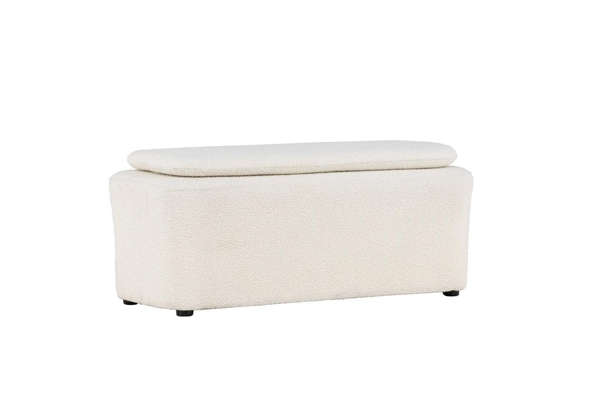 Laurel Ottoman in Schwarz-Weiss präsentiert im Onlineshop von KAQTU Design AG. Ottoman ist von Venture Home