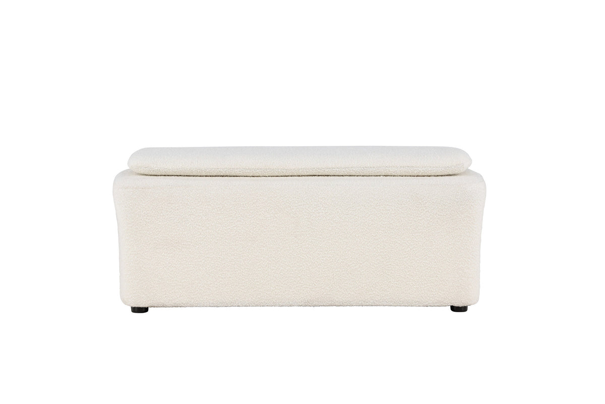 Laurel Ottoman in Schwarz-Weiss präsentiert im Onlineshop von KAQTU Design AG. Ottoman ist von Venture Home