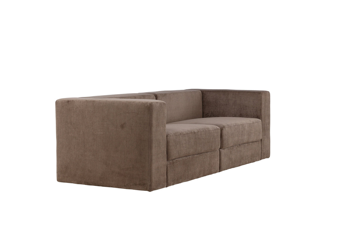 Lumi 3-Seat Sofa in Schwarz Braun präsentiert im Onlineshop von KAQTU Design AG. 3er Sofa ist von Venture Home
