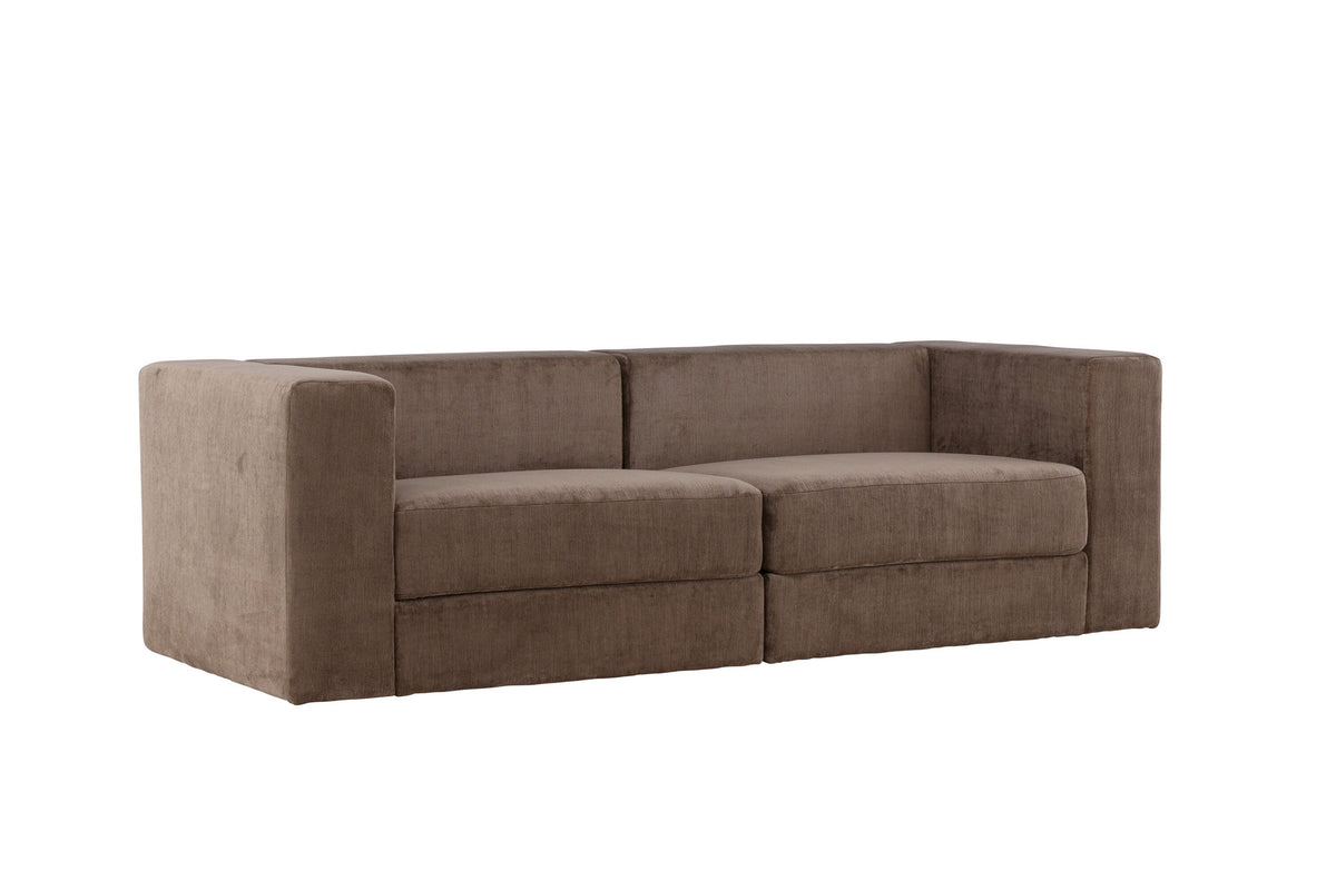 Lumi 3-Seat Sofa in Schwarz Braun präsentiert im Onlineshop von KAQTU Design AG. 3er Sofa ist von Venture Home