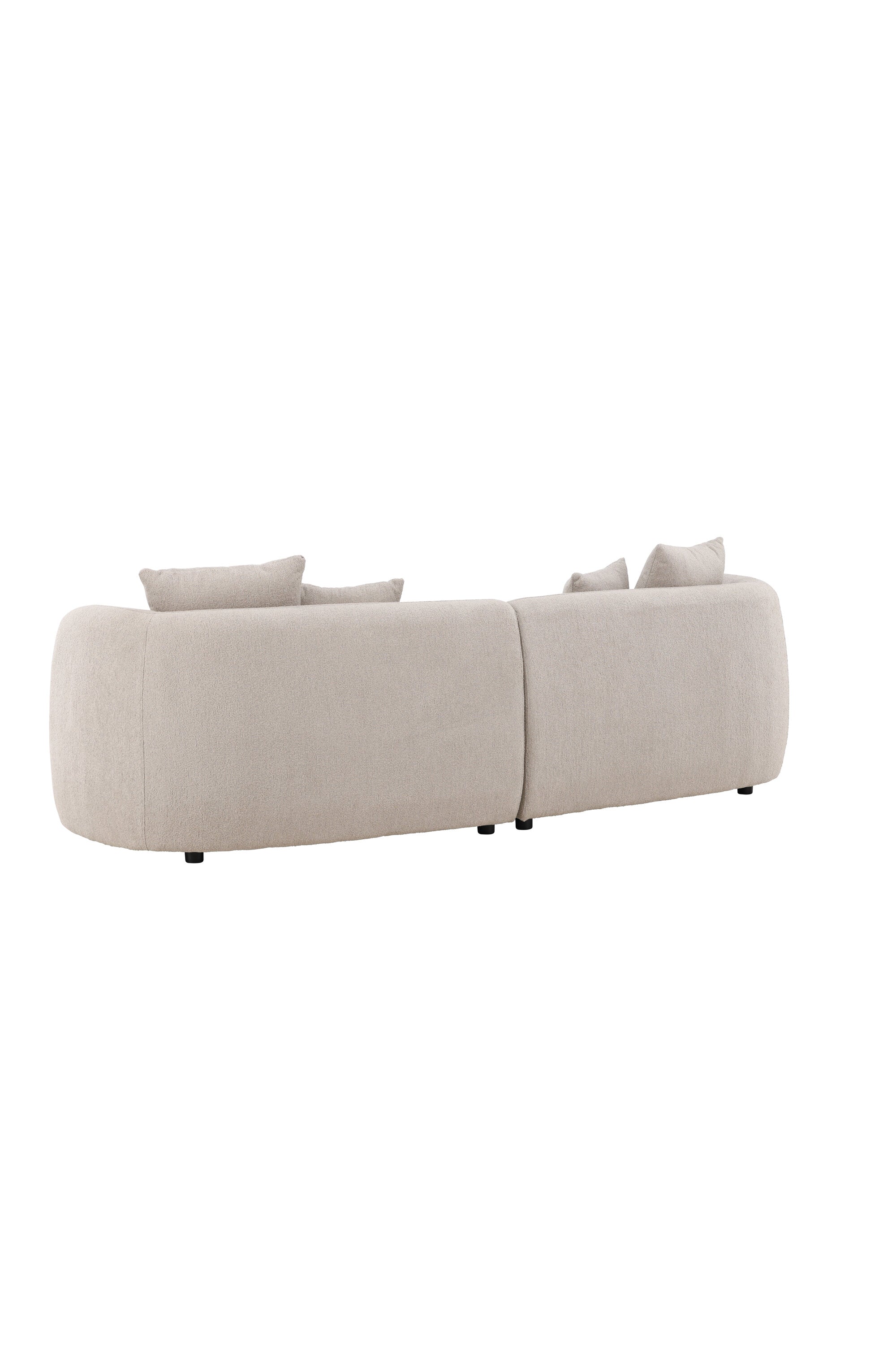 Entdecken Sie das Cielo 3-Sitzer Sofa von Venture Home: Elegantes Bouclé, großzügige Sitzflächen und stilvolle Vielseitigkeit für jeden Raum.