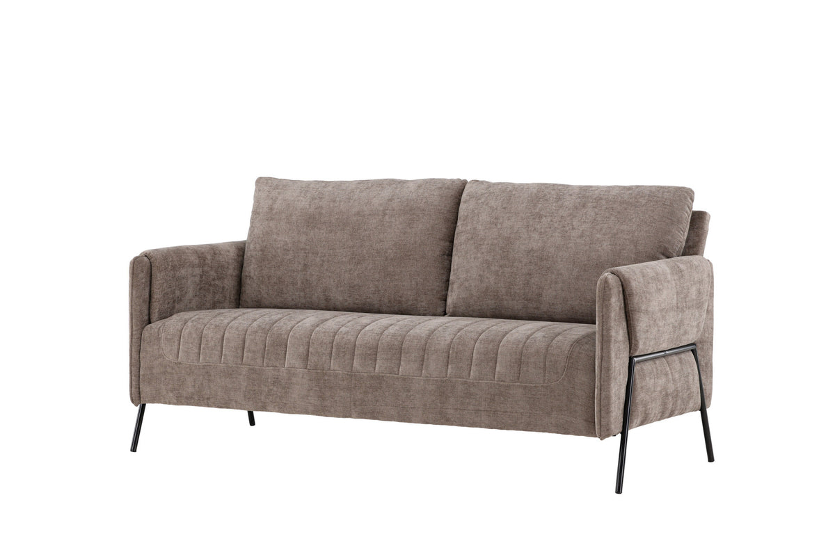 Indigo 2-Seat Sofa in Beige/Schwarz präsentiert im Onlineshop von KAQTU Design AG. 2er Sofa ist von Venture Home