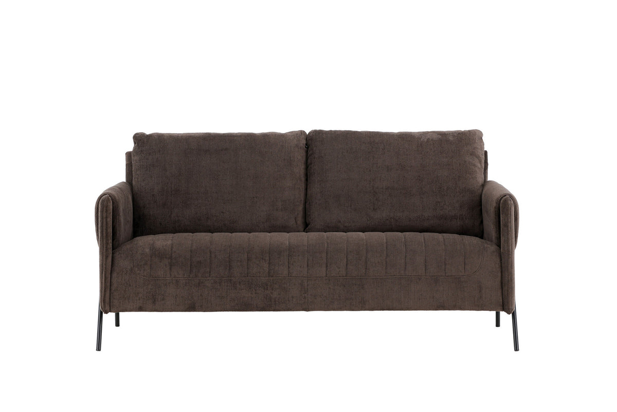 Indigo 2-Seat Sofa in Schwarz Braun präsentiert im Onlineshop von KAQTU Design AG. 2er Sofa ist von Venture Home