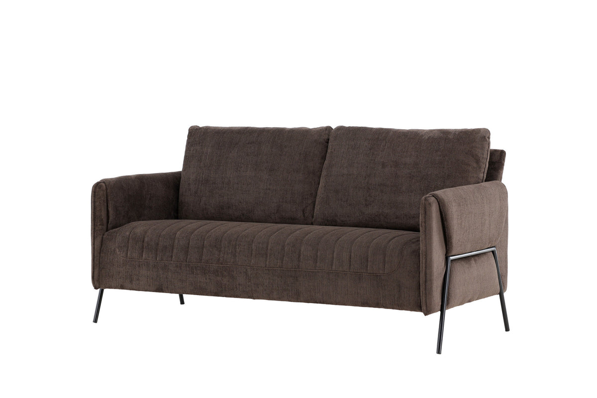 Indigo 2-Seat Sofa in Schwarz Braun präsentiert im Onlineshop von KAQTU Design AG. 2er Sofa ist von Venture Home