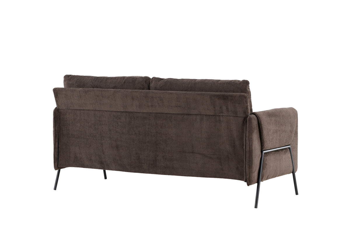 Indigo 2-Seat Sofa in Schwarz Braun präsentiert im Onlineshop von KAQTU Design AG. 2er Sofa ist von Venture Home