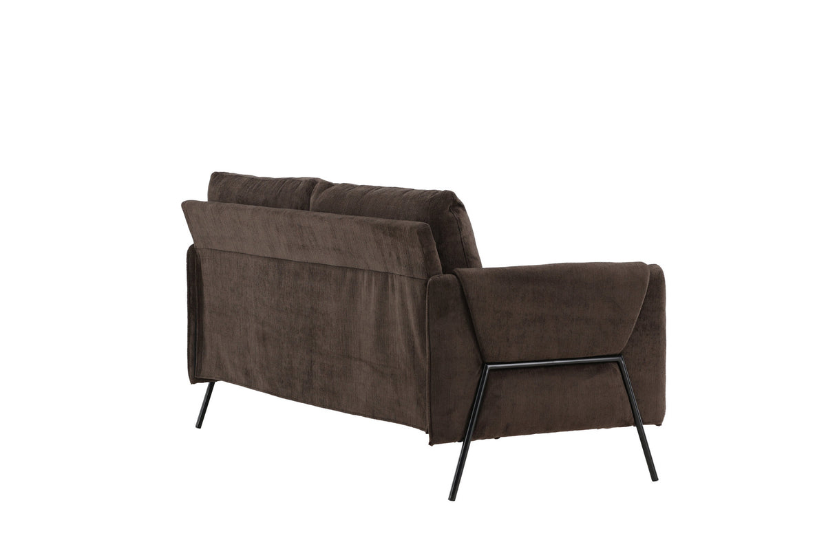 Indigo 2-Seat Sofa in Schwarz Braun präsentiert im Onlineshop von KAQTU Design AG. 2er Sofa ist von Venture Home