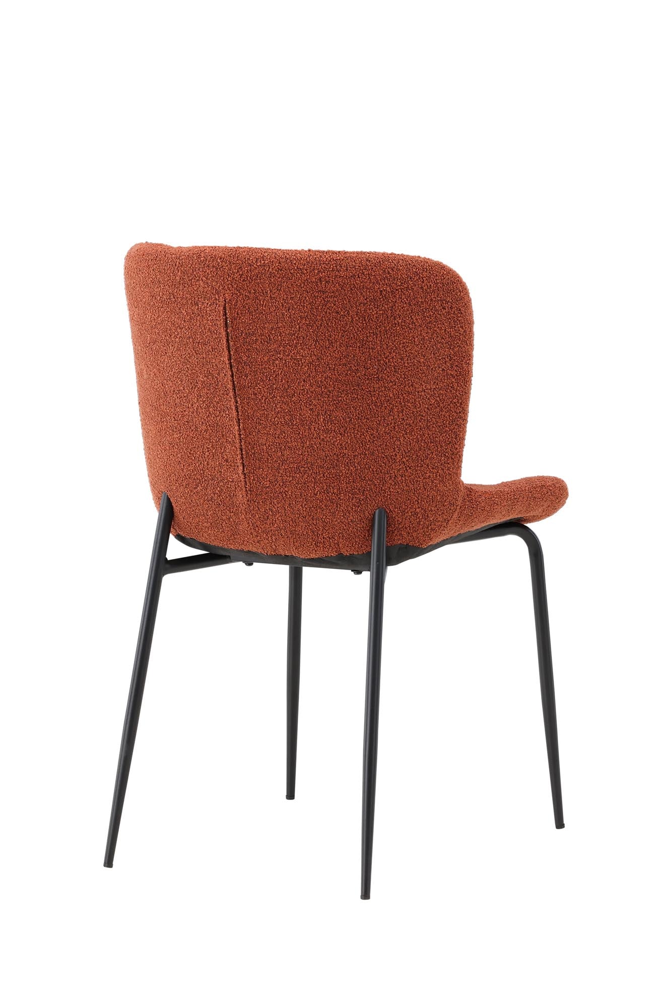 Entdecken Sie den Modesto Esszimmerstuhl von Venture Home – ein elegantes 2er-Set mit stabilen schwarzen Beinen und weichem Bouclé für stilvollen Komfort.