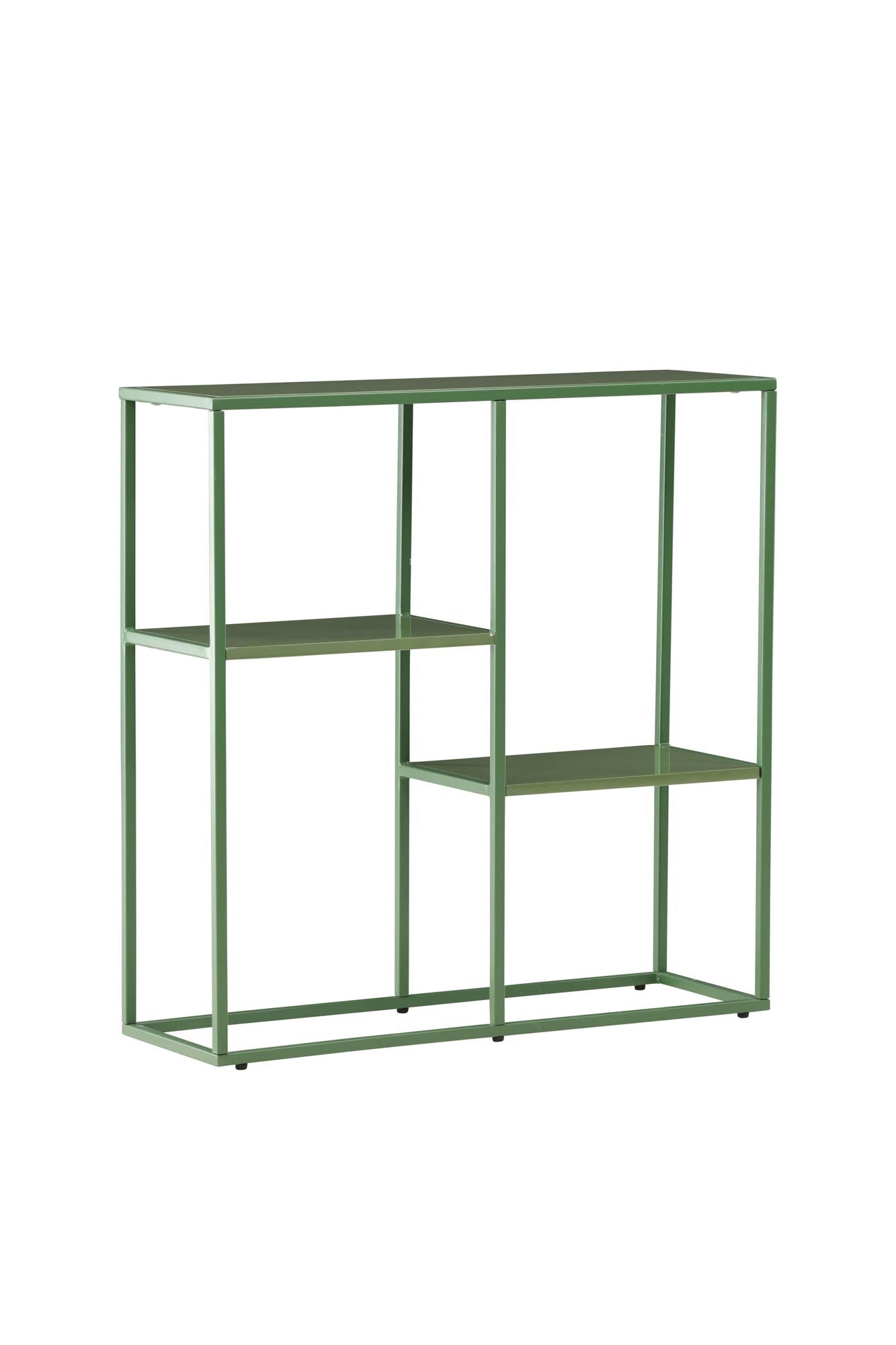 Das Staal Bücherregal von Venture Home bietet stilvolle Aufbewahrungslösungen in modernem Grün. Ideal für Bücher und Deko, perfekt für jedes Zimmer.