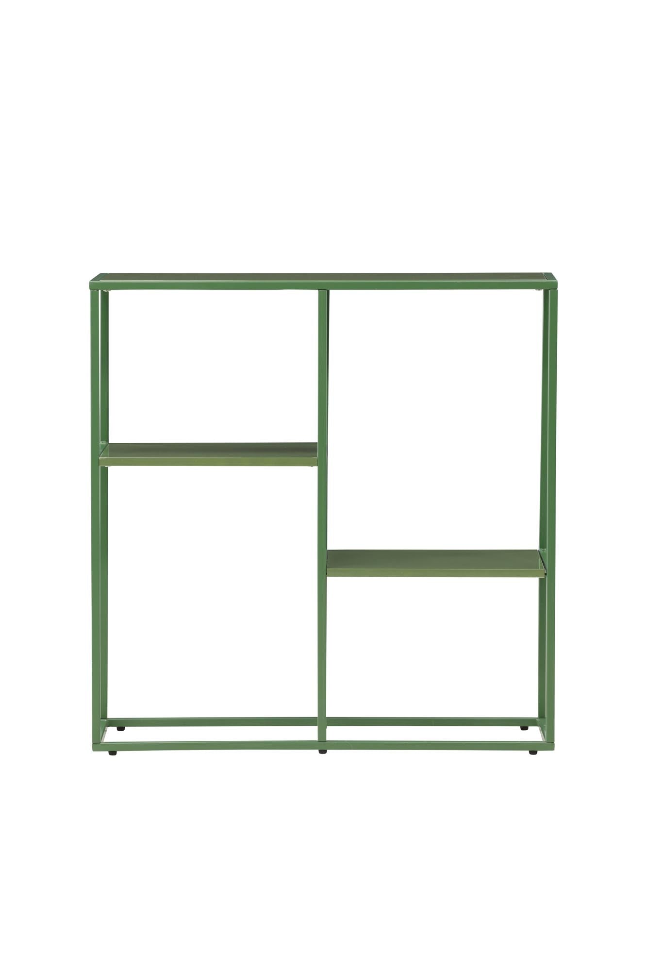 Entdecken Sie das Staal Bücherregal von Venture Home – ein elegantes Möbelstück in frischem Grün, das Funktionalität und Stil vereint. Ideal für jedes Zuhause!