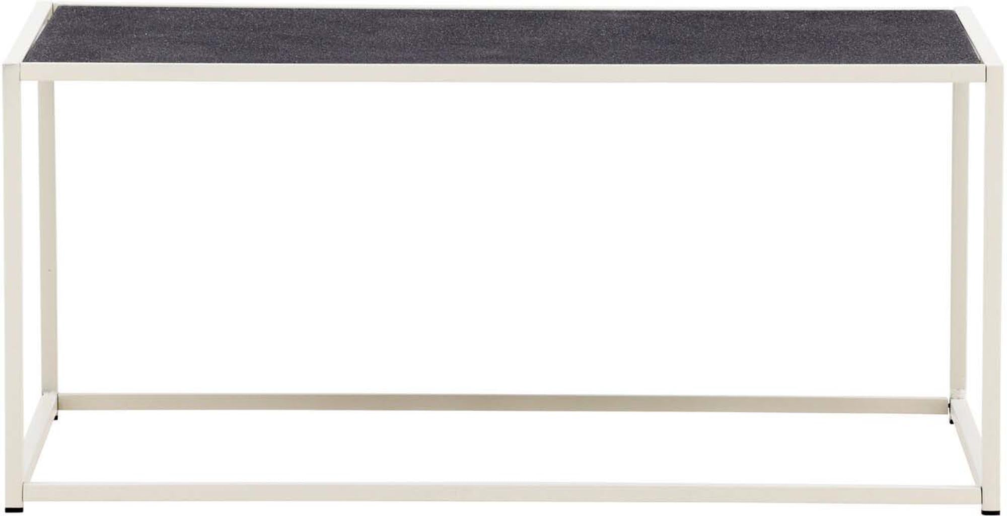 Stilvoller Siaton Beistelltisch: Minimalistisches Design, robust, wetterfest, ideal für Getränke und Deko im Garten.