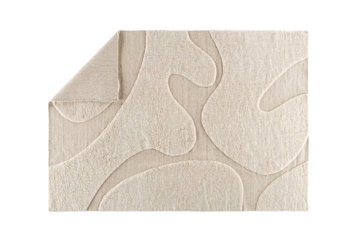 Boone Teppich in Beige präsentiert im Onlineshop von KAQTU Design AG. Teppich ist von Venture Home