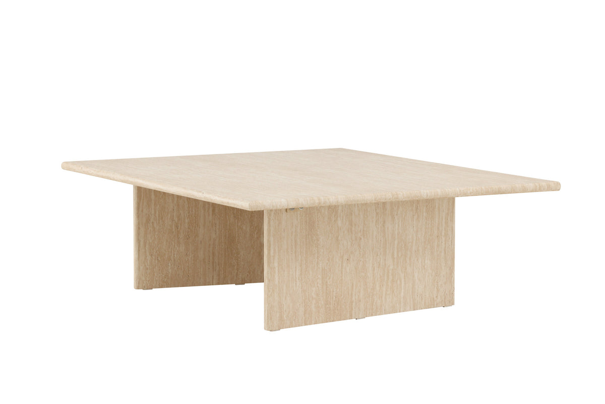 Skagen Sofatisch 100x120 in Travertine look präsentiert im Onlineshop von KAQTU Design AG. Beistelltisch ist von Vind