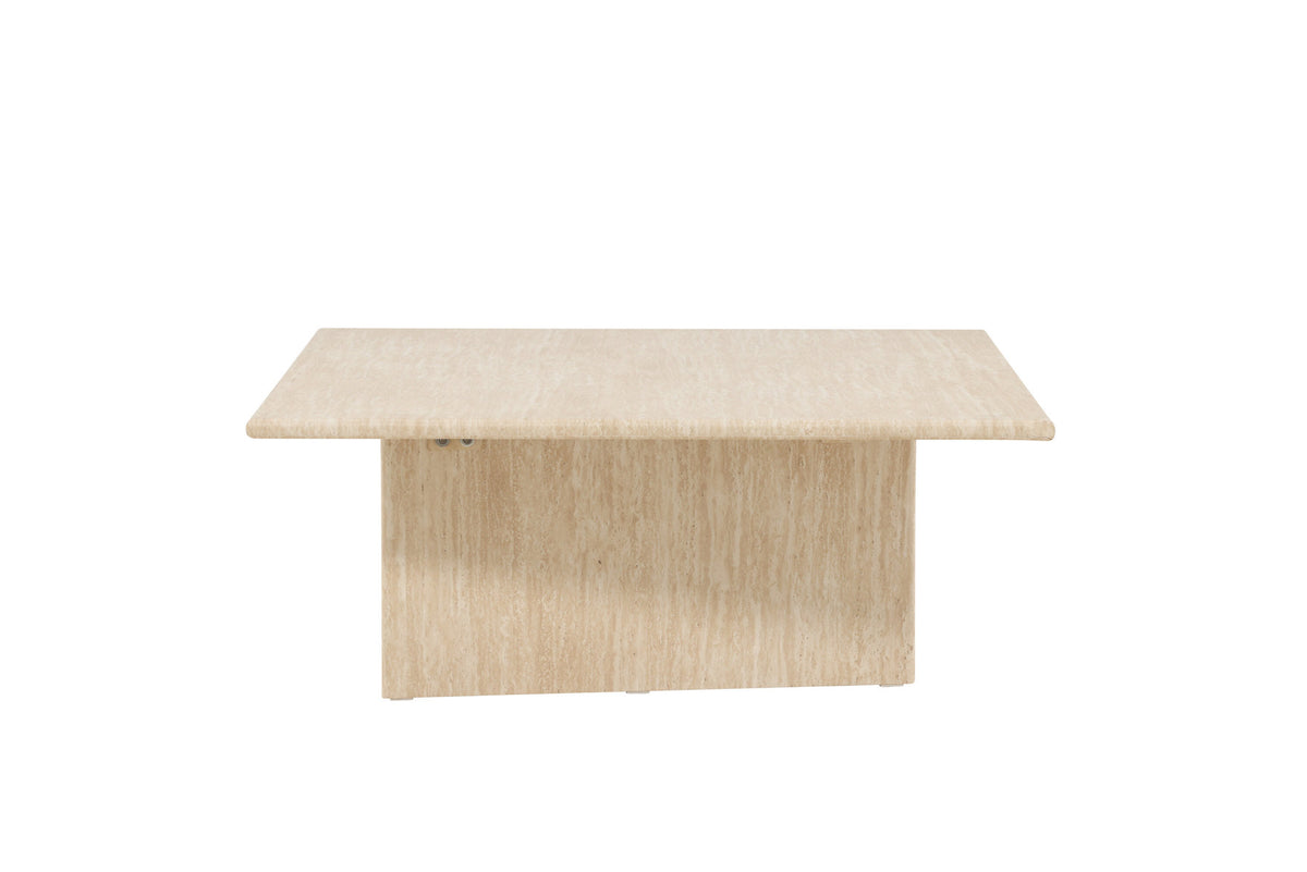Skagen Sofatisch 100x120 in Travertine look präsentiert im Onlineshop von KAQTU Design AG. Beistelltisch ist von Vind