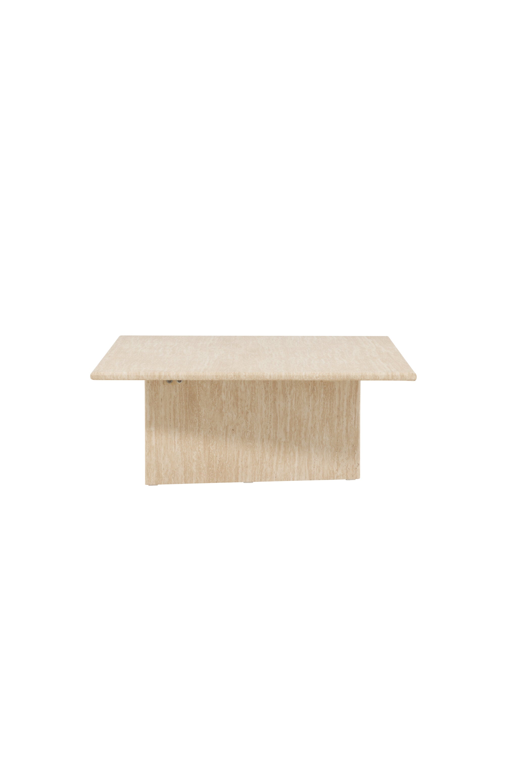 Skagen Sofatisch 100x120 in Travertine look präsentiert im Onlineshop von KAQTU Design AG. Beistelltisch ist von Vind