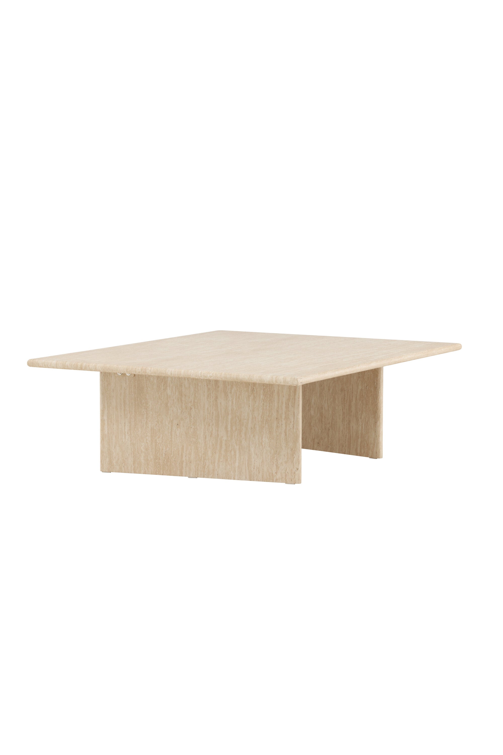 Skagen Sofatisch 100x120 in Travertine look präsentiert im Onlineshop von KAQTU Design AG. Beistelltisch ist von Vind
