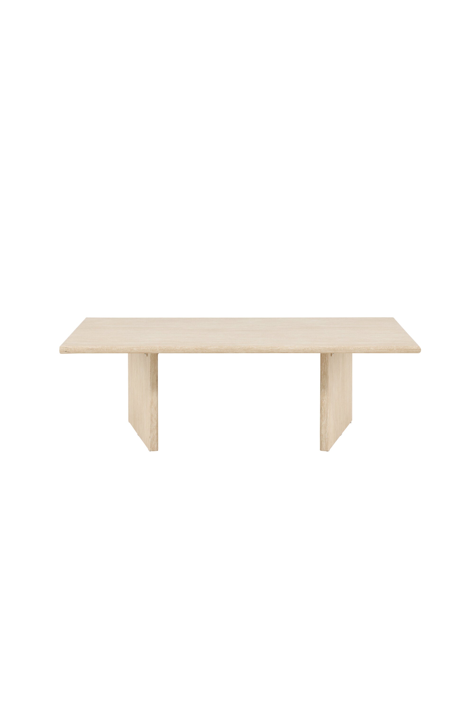Skagen Sofatisch 100x120 in Travertine look präsentiert im Onlineshop von KAQTU Design AG. Beistelltisch ist von Vind