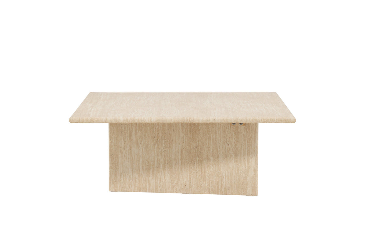Skagen Sofatisch 100x120 in Travertine look präsentiert im Onlineshop von KAQTU Design AG. Beistelltisch ist von Vind