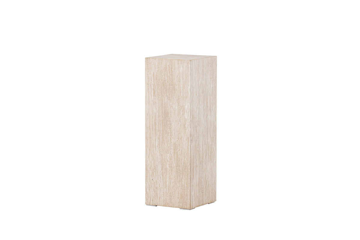 Ramsvik Sockel in Travertine look präsentiert im Onlineshop von KAQTU Design AG. Beistelltisch ist von Vind
