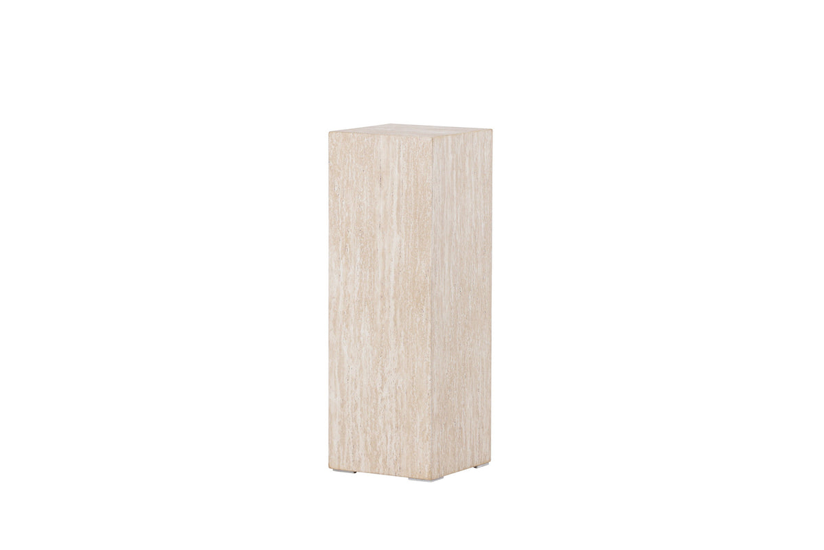 Ramsvik Sockel in Travertine look präsentiert im Onlineshop von KAQTU Design AG. Beistelltisch ist von Vind
